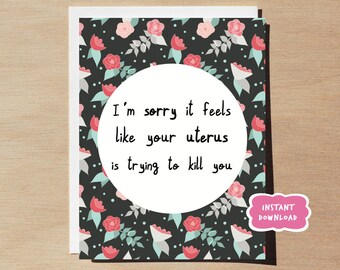 Uterus Card PRINTABLE