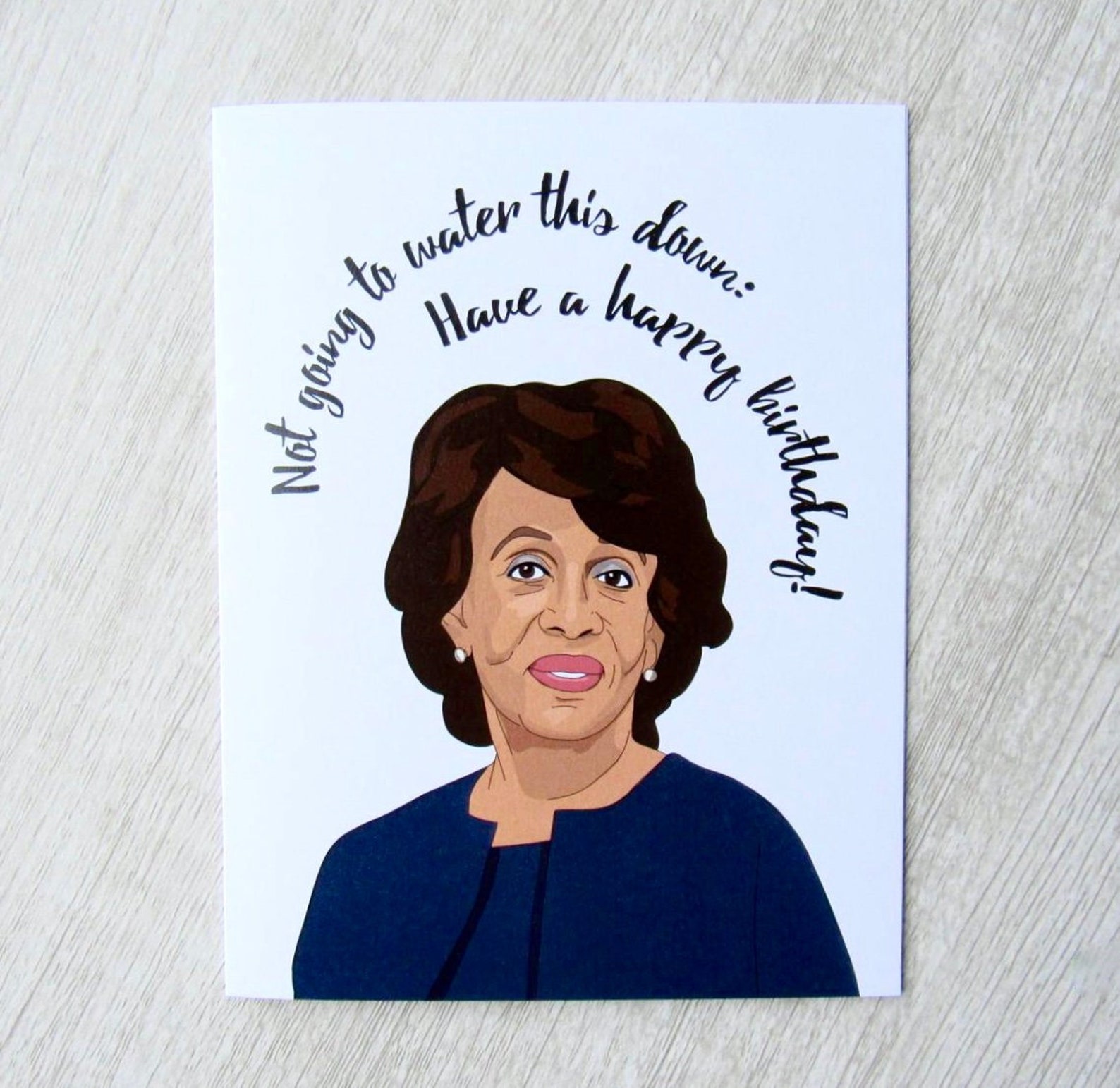 Maxine Waters Birthday Card | Etsy