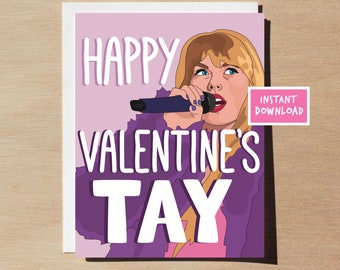 Taylor Swift Valentine's Day Card DIGITAL DOWNLOAD