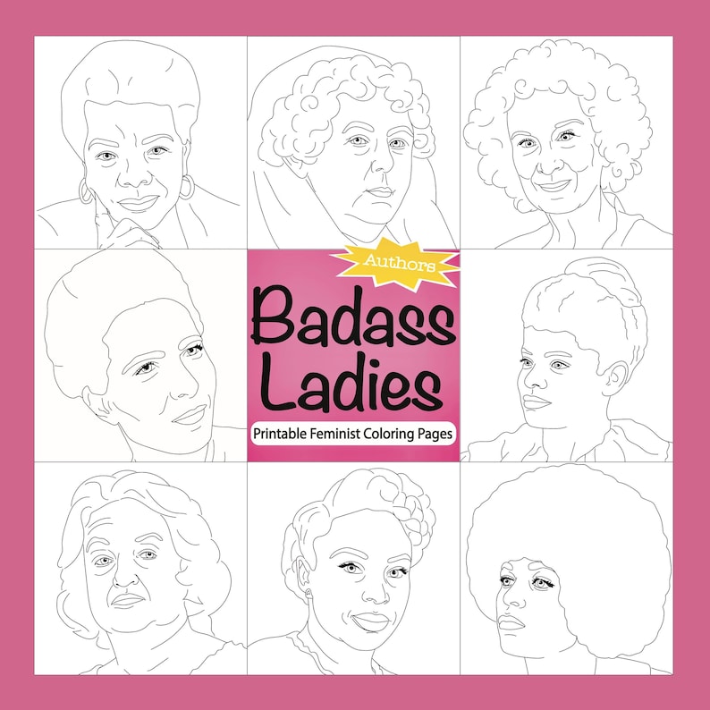 Printable Feminist Coloring Pages - Etsy