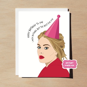 Biglietto d'auguri per Adele STAMPABILE