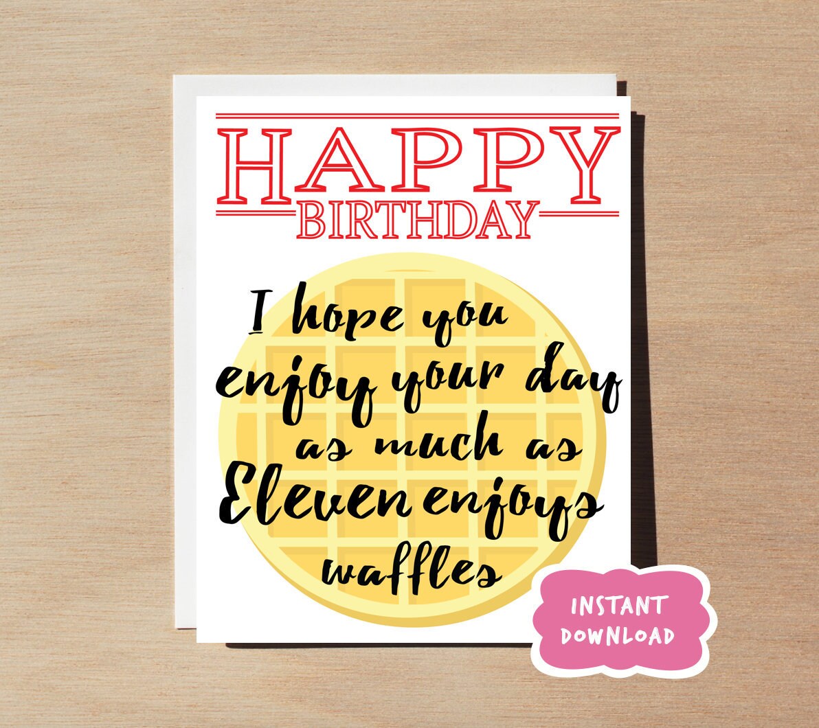 Printable Stranger Things Birthday Card Printable Word Searches