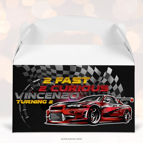 Race Car Snack Box Etsy