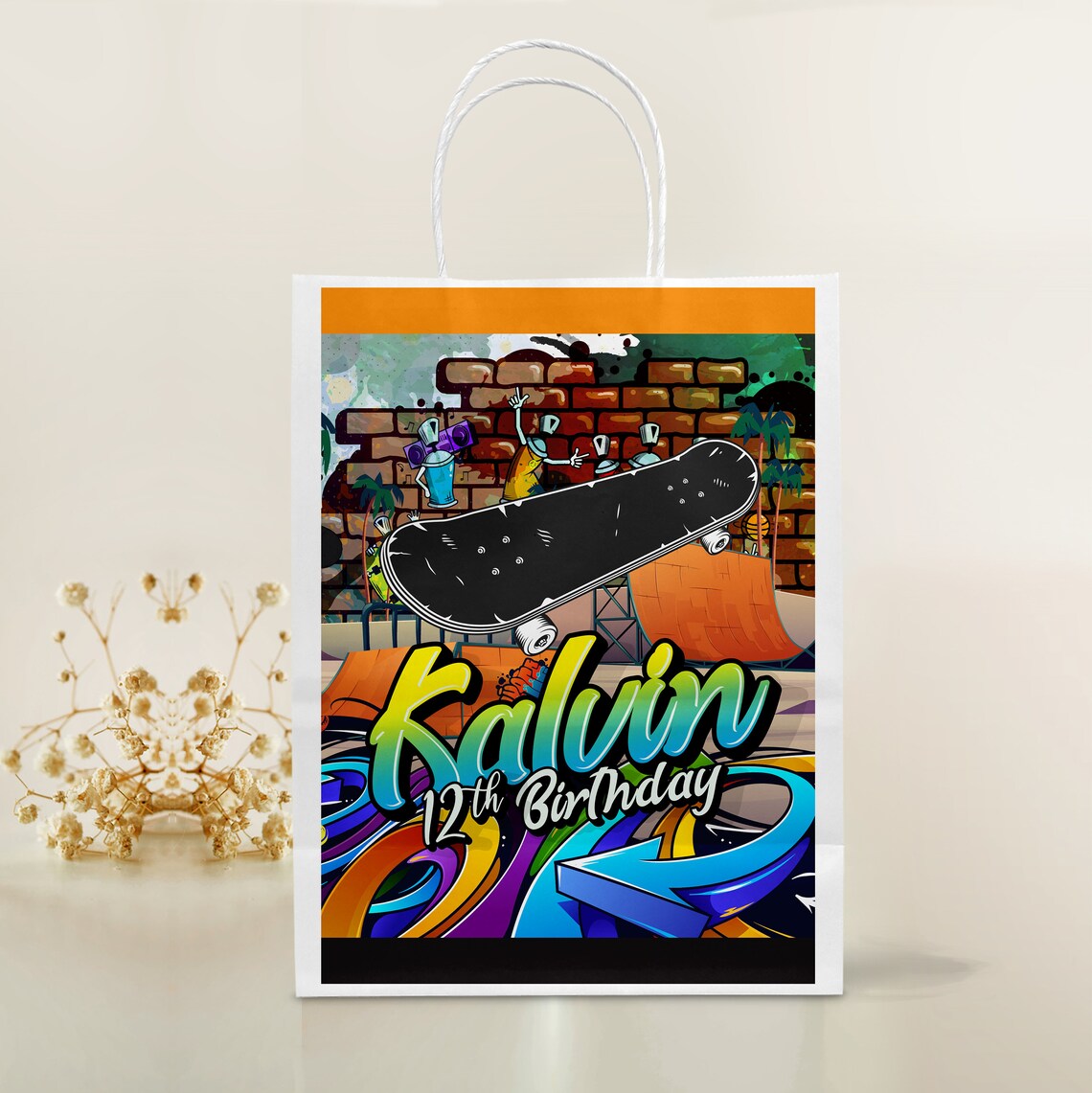 Skateboard Party Party Bundle Printable Skateboard Goody Bag Etsy