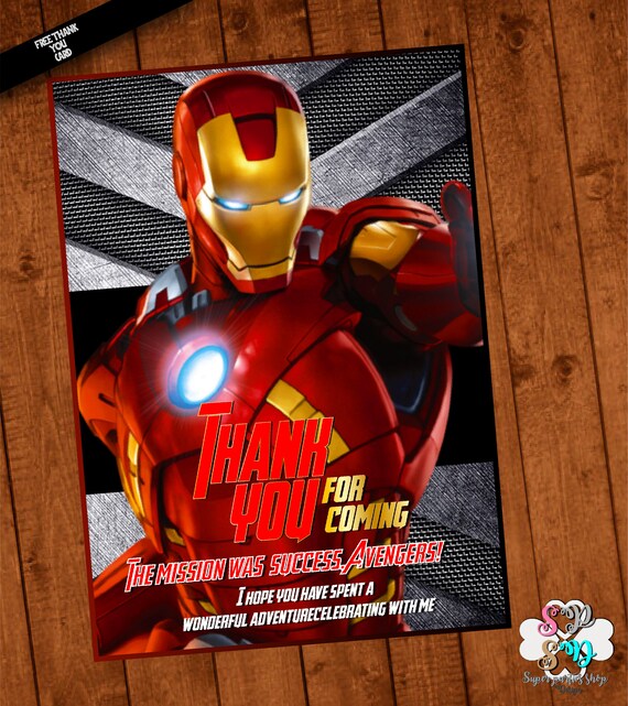 Avengers Iron Man Super Heros Fete D Anniversaire Invite Fer 2 Avengers Iron Man Super Heros Fete D Anniversaire Invite Fer 2