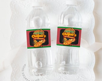 Pizza Party Water Bottle Label, Pizza Party Favor Bag, Pizza Party Party Favors, Pizza Party Birthday Party, Digital File