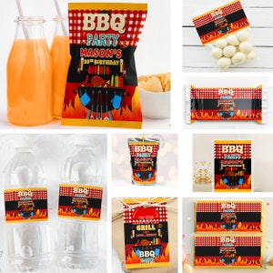 BBQ Party Bundle Printable Labels -BabyQue Baby Shower-Baby-Q-BabyQue Party Favors -BabyQue Gender Reveal,Cheers and Beers , ONLY DIGITAL