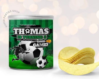 Soccer Party Chips Tube Label, Wrap Printable - Voetbal wrapper, voetbal verjaardag voetbal, voetbal gunst partij digitaal alleen