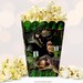 Dinosaur Popcorn Box Printable Dino Birthday Party Chip Bag - Etsy