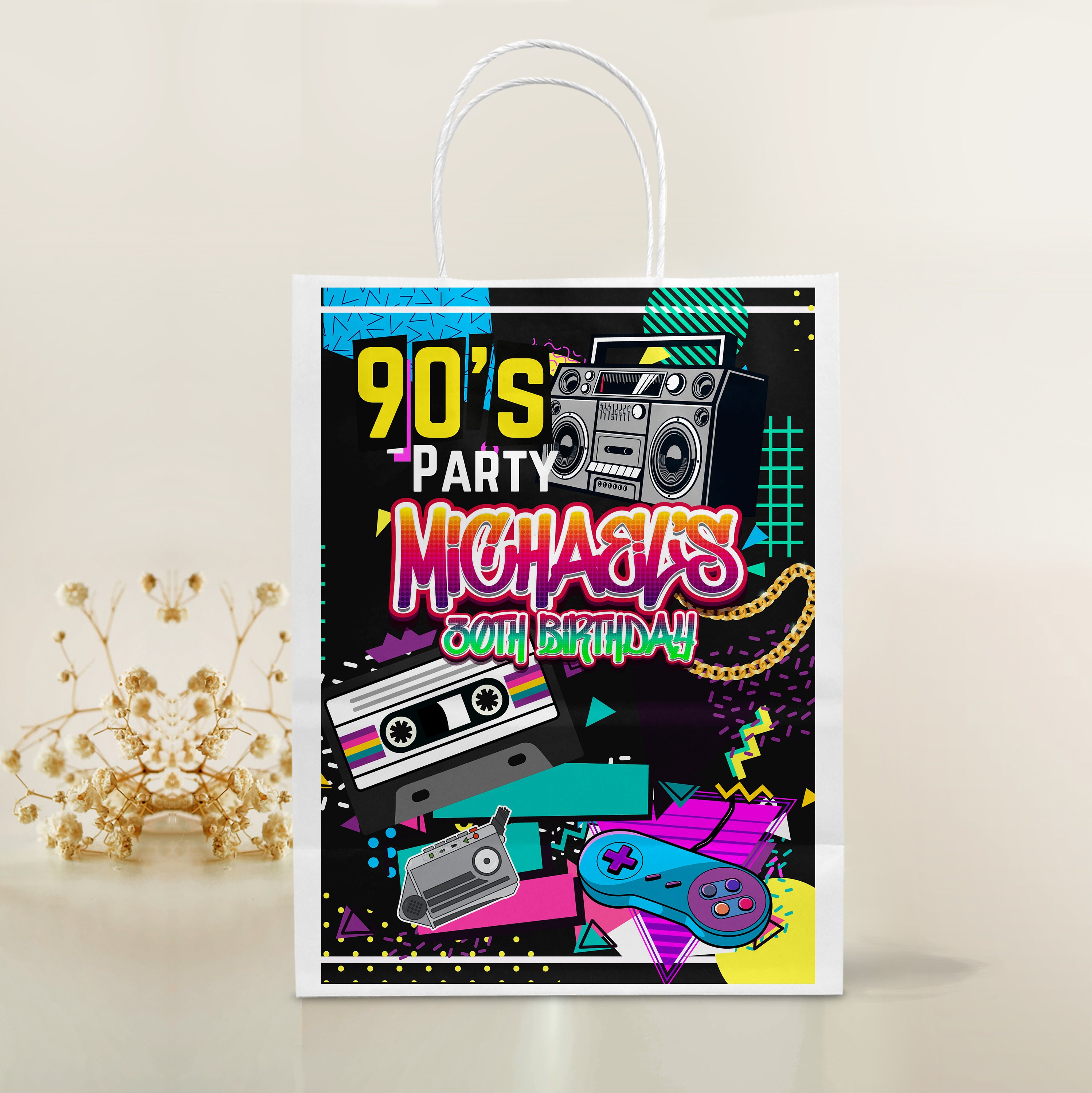 90s Printable Bundle Kit Printable Snack Bag Candy Bar - Etsy