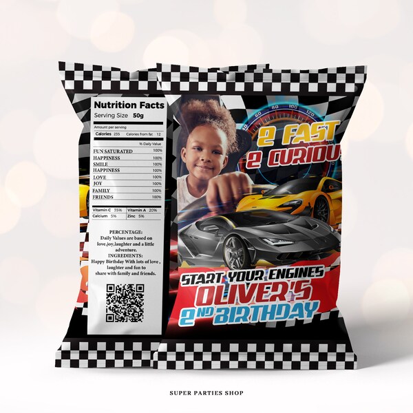 Cars Chip Bags Etsy
