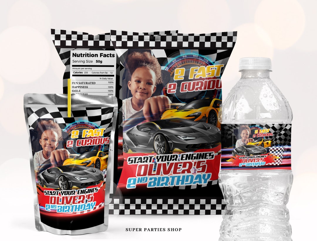 Race Cars Party Kit Bundle Printable, Snack Treat, Roadster Birthday ...