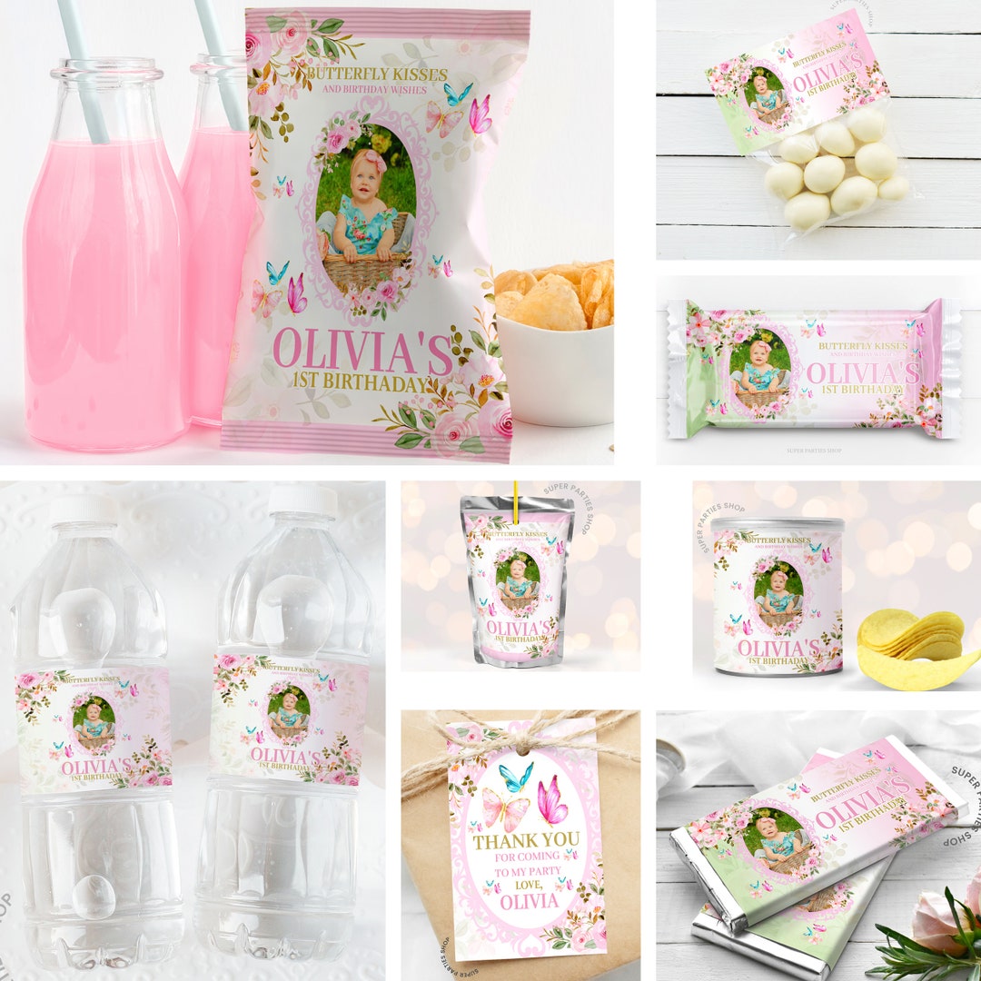 Butterfly Party Kit Printable, Snack Treat , Butterfly Bundle, Birthday