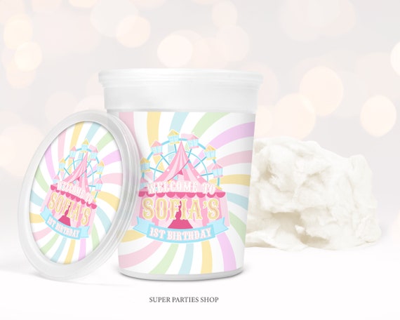 Circus Cotton Candy Label Printable Circus Cotton Tube Label - Etsy Israel