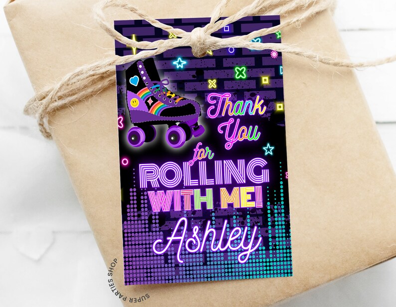 Roller Skate Party Bundle Printable Labels Roller Skates Etsy