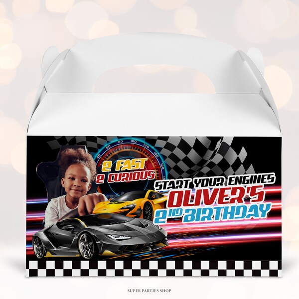 Race Car Snack Box Etsy