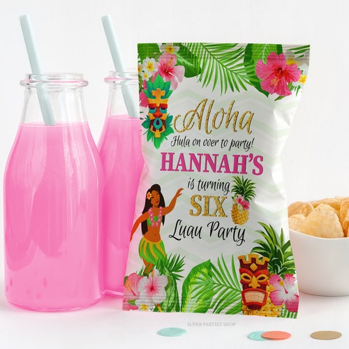 Luau Favor Box Printable Luau Party Favor Moana Favor Box Etsy Hong Kong