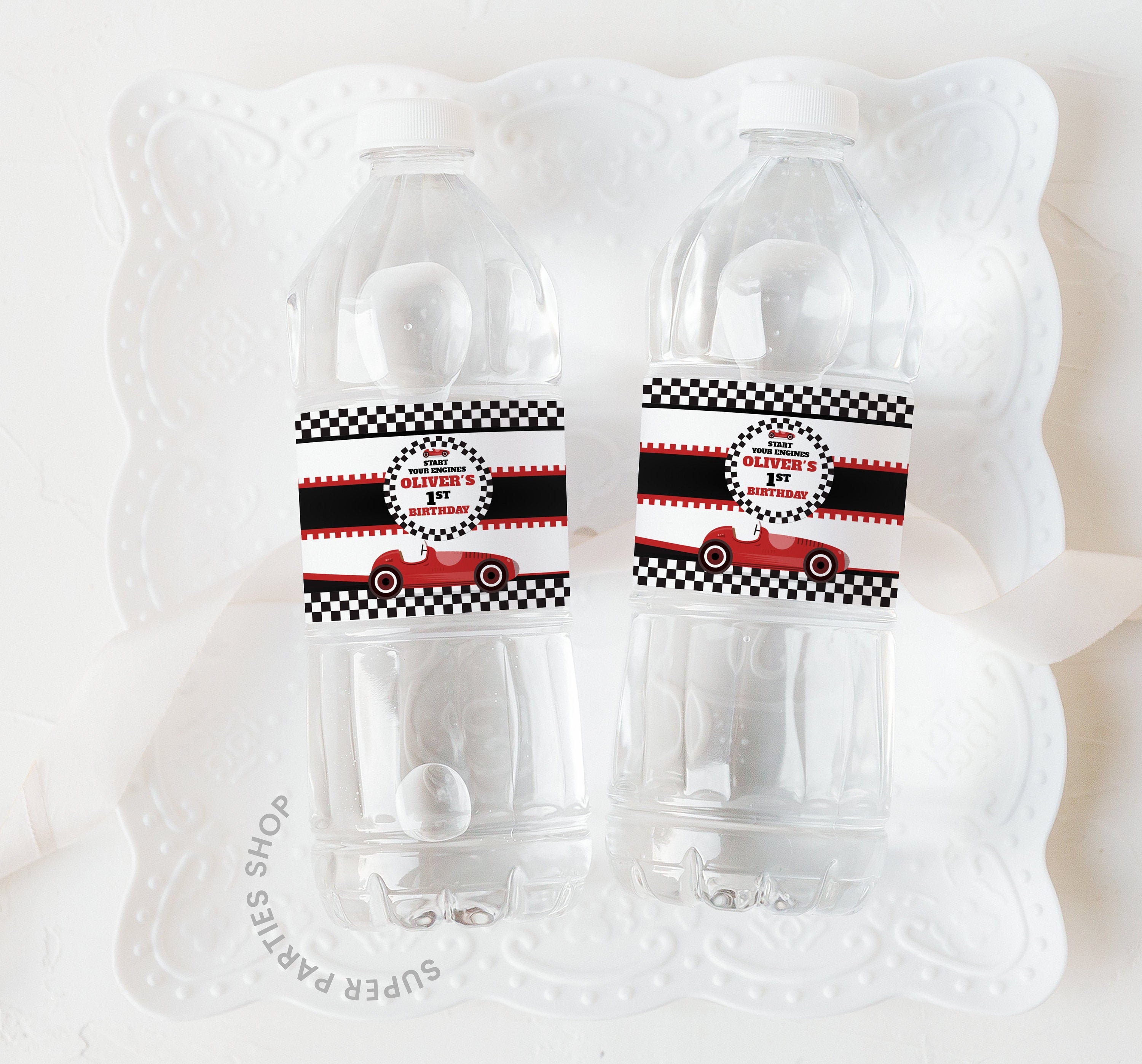 Race Cars Water Bottle Label Printable, Snack Treat, Roadster Birthday, Racing Label, Candy Bags Wrapper,Go Kart Bags, Girl DIGITAL ONLY