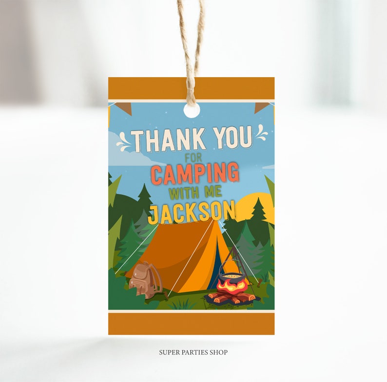 Camping Party Bundle Kit Printable Party Items Camp Party | Etsy