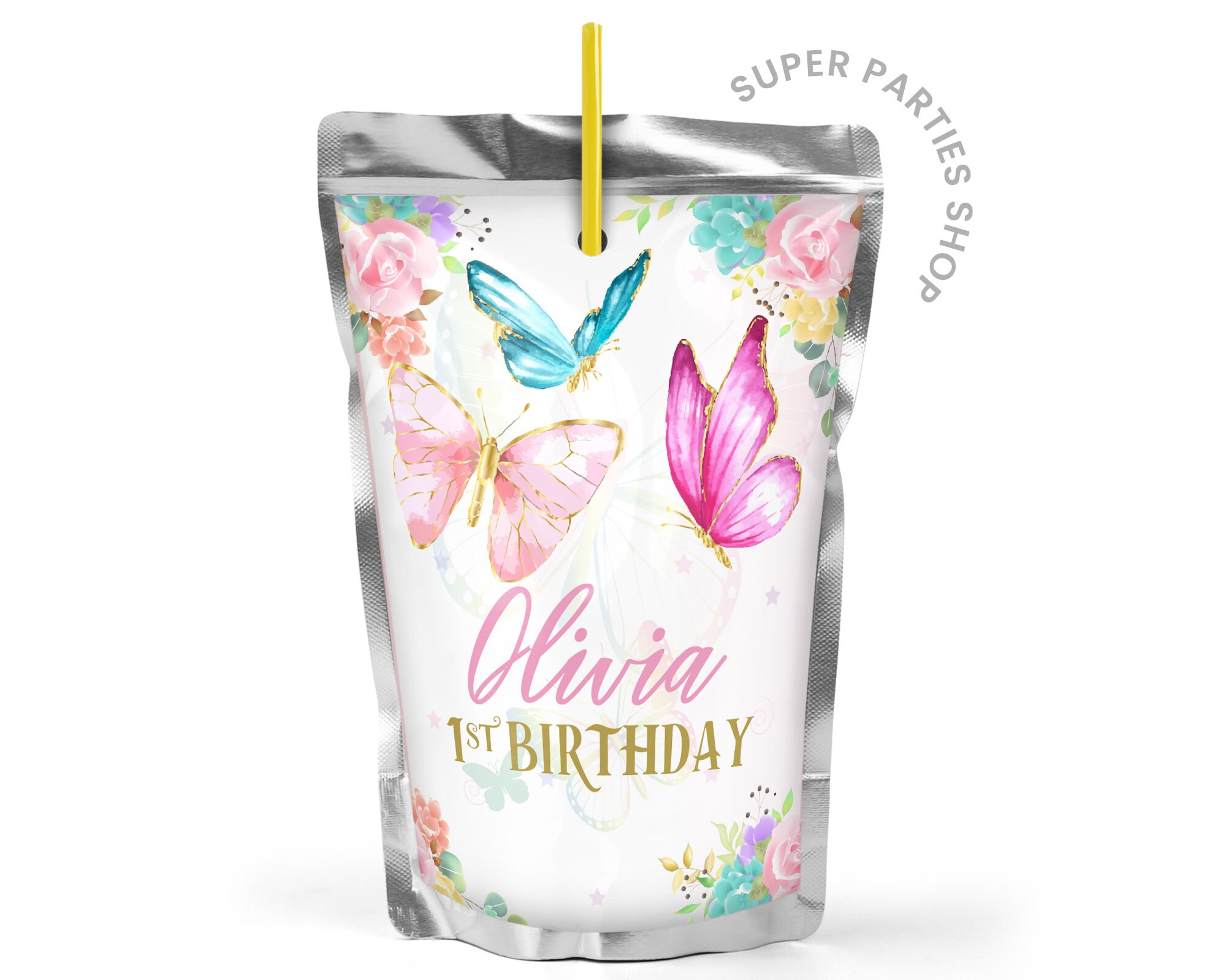 Butterfly Party Kit Printable Snack Treat Butterfly Bundle Etsy