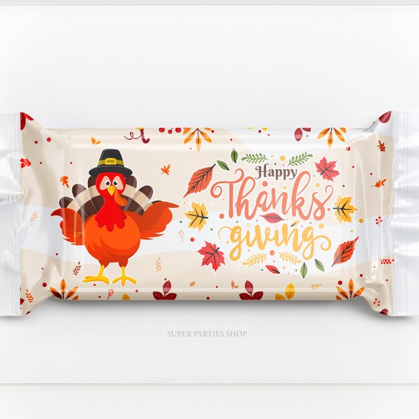 Thanksgiving Rice Krispies Treats  Printable INSTANT DOWNLOAD, Pumpkin treats wrapper , Turkey printable,Thanksgiving favor, Fall Autumn