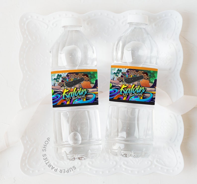 Skateboard Party Party Bundle Printable Skateboard Goody Bag Etsy