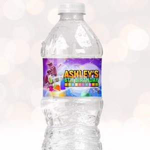 Mad Science Water Bottle Label Printable , Science Birthday, Scientist ...