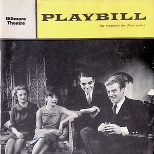 Playbill 1963 - Barefoot in the Park - Robert Redford Biltmore Theatre