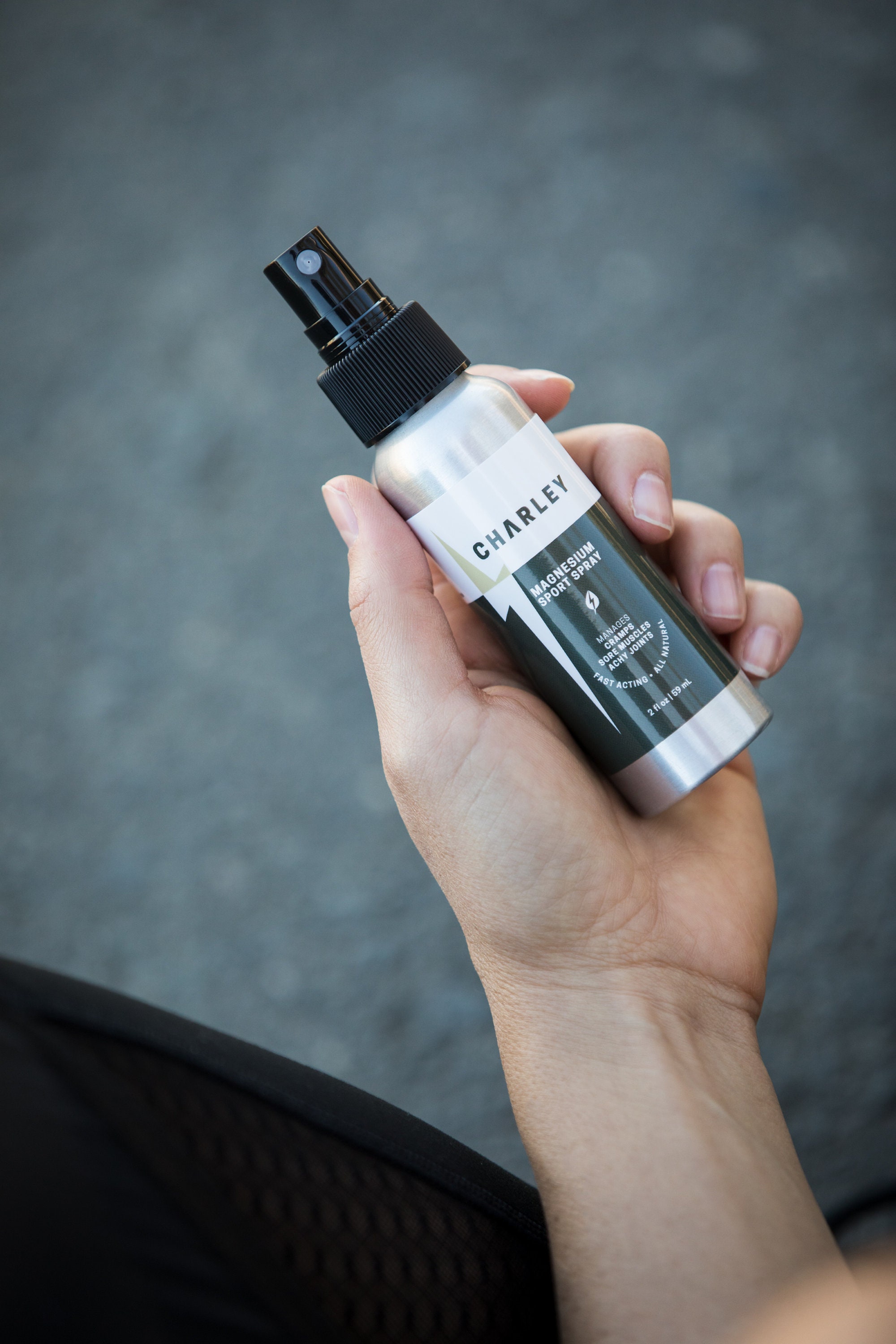 CHARLEY Magnesium Sport Spray, Magnesium Oil, Leg Cramps, Sore Muscles