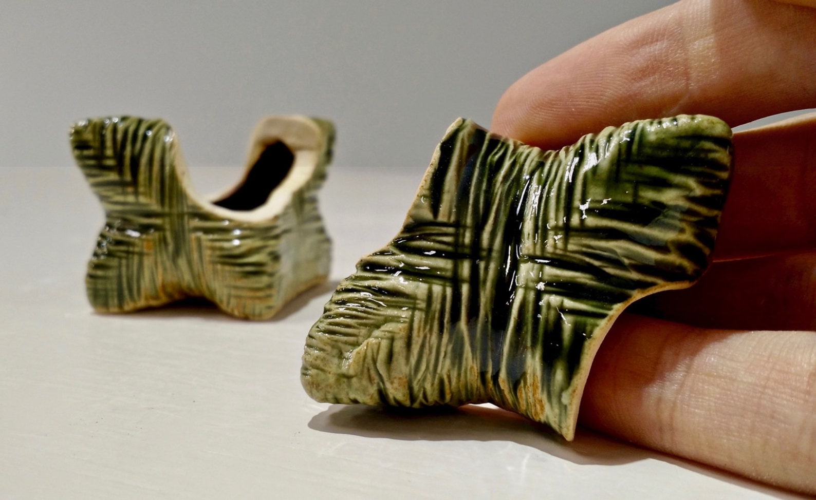 Green Ceramic Box Ceramic Puzzle Box Ceramic Trinket Box Handmade Ring Box Geode Box Etsy