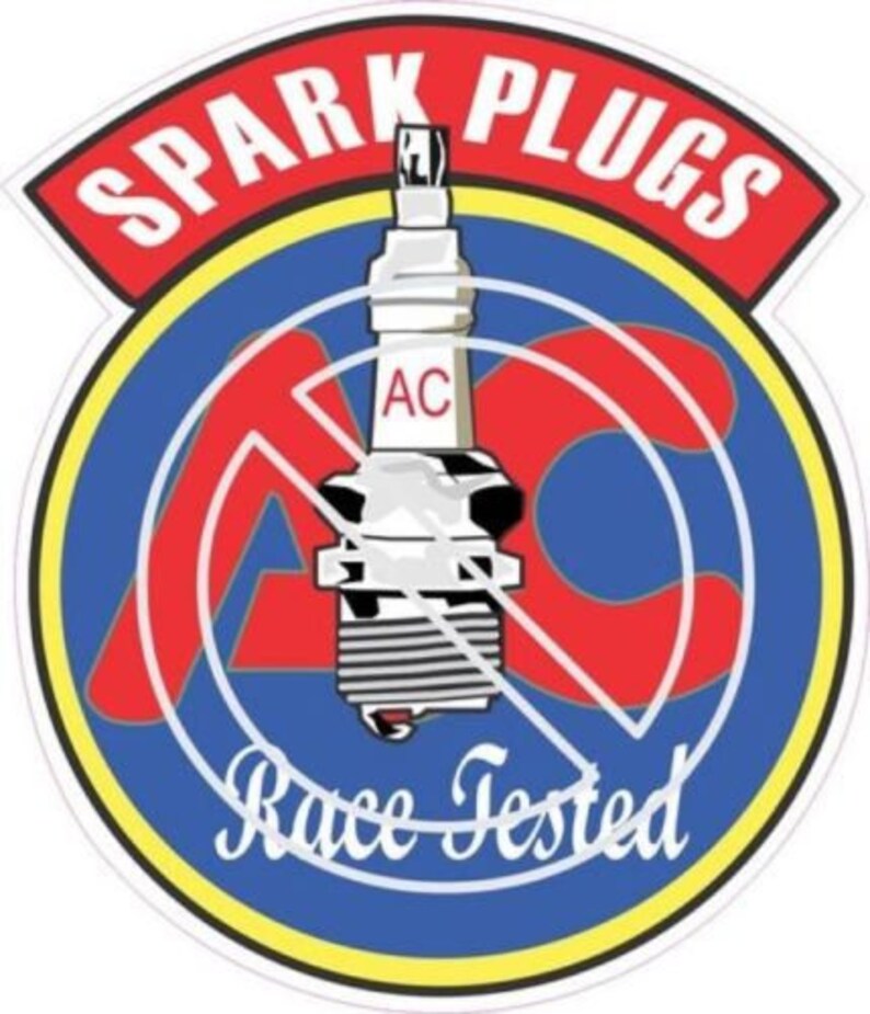 A/C Spark Plugs Race Tested Sticker/Decal Etsy