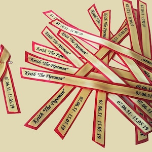 Memorial Ribbons Personalised Funeral Ribbons Double layer In Loving Memory