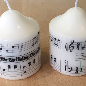 Vela musical personalizada de feliz cumpleaños, regalo musical