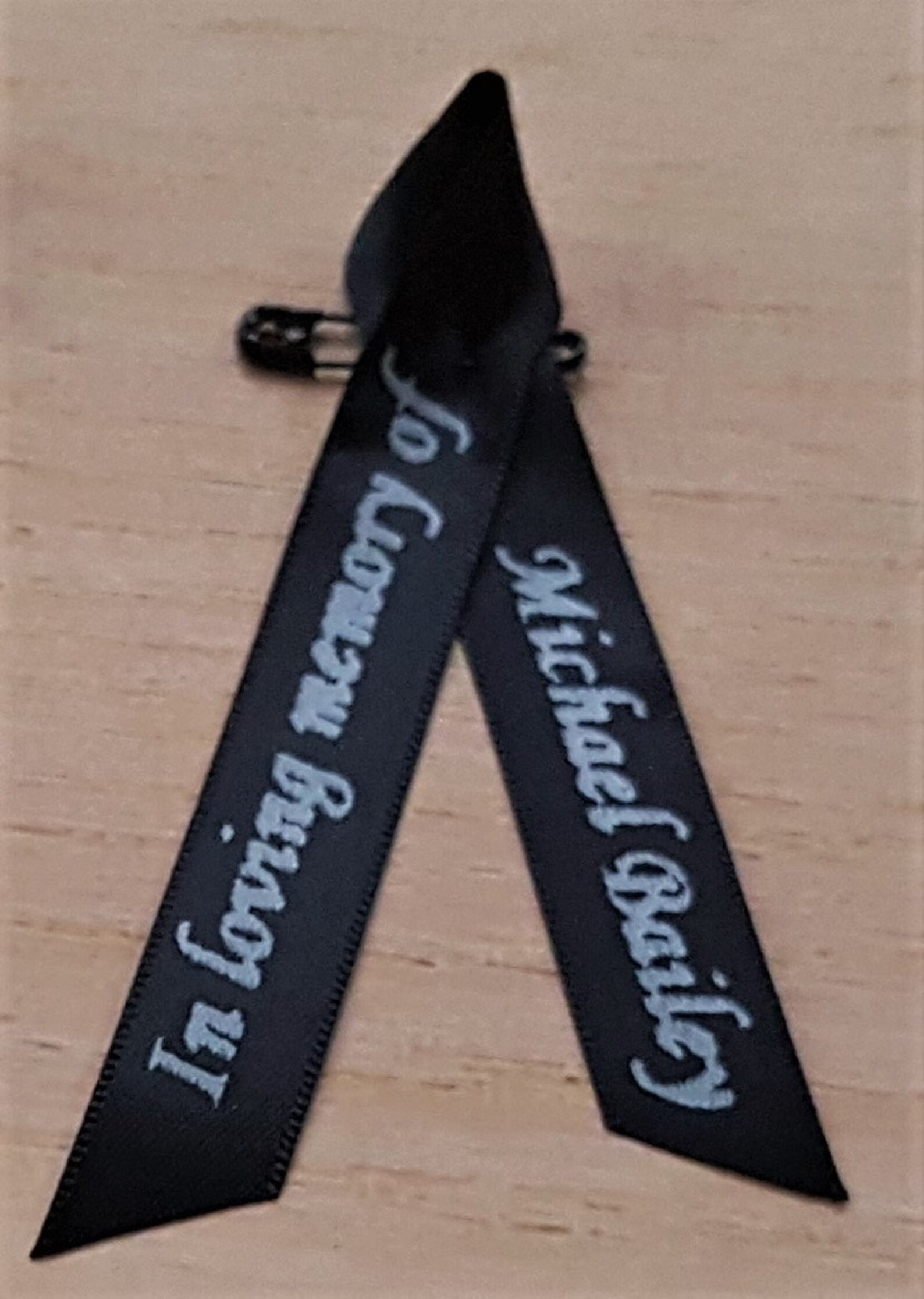 In Loving Memory Memorial Ribbons Personalised Funeral Ribbons Etsy