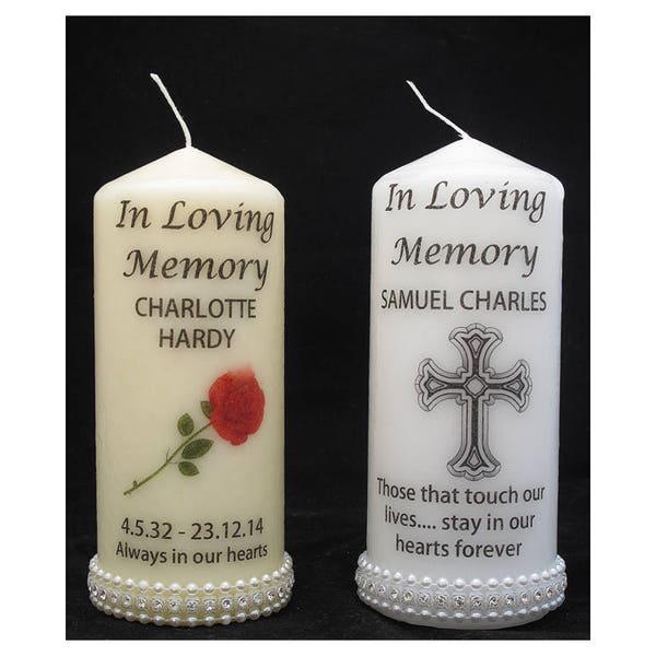 Memorial Candle Etsy