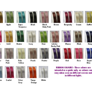 Double sided satin ribbon, excellent quality, 5 metres image 1
