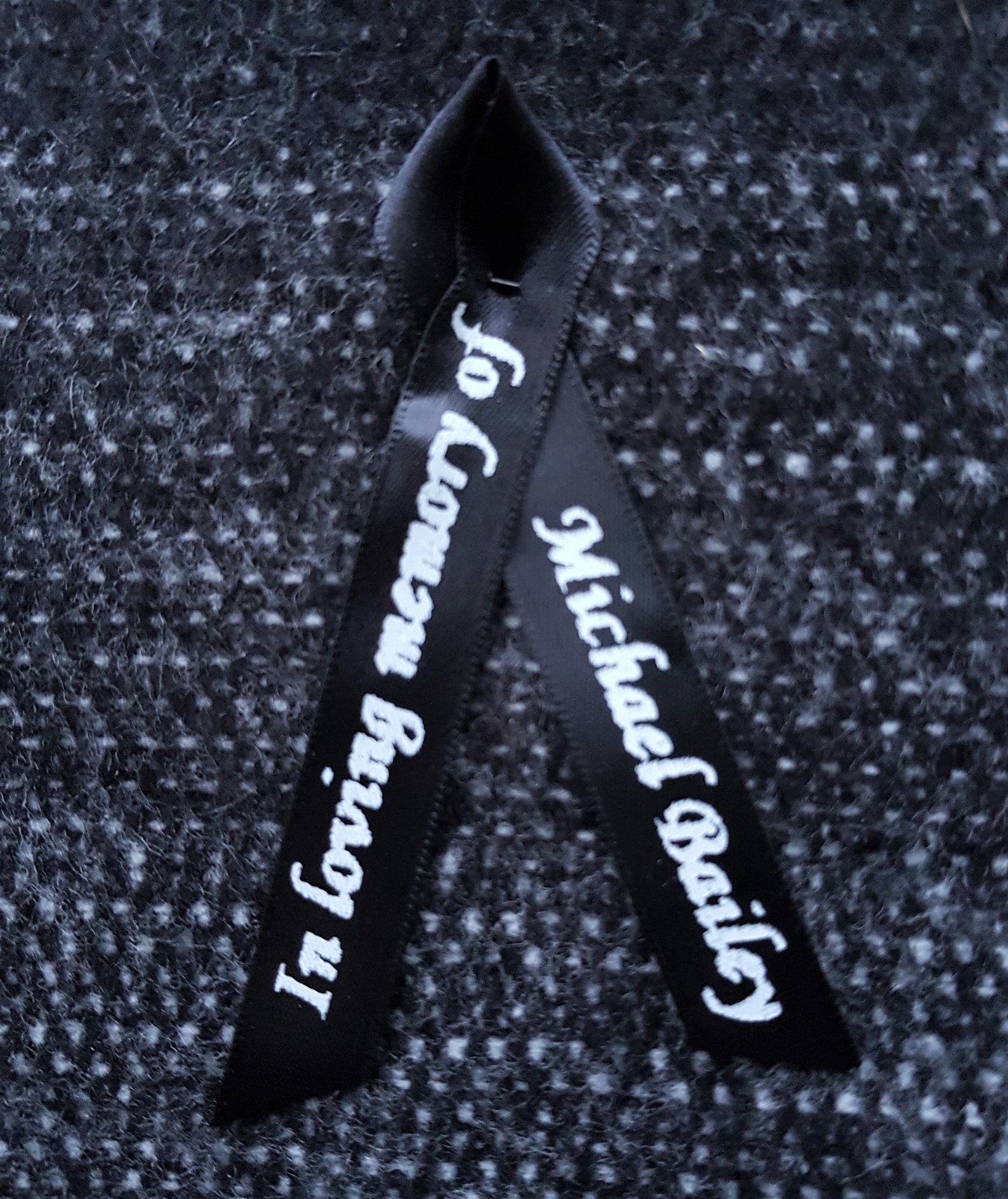 In Loving Memory Memorial Ribbons Personalised Funeral Ribbons | Etsy