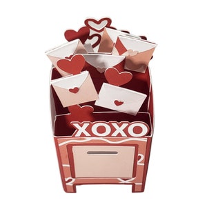Carte postale Saint-Valentin, carte pop-up Saint-Valentin, toutes les couleurs modifiables