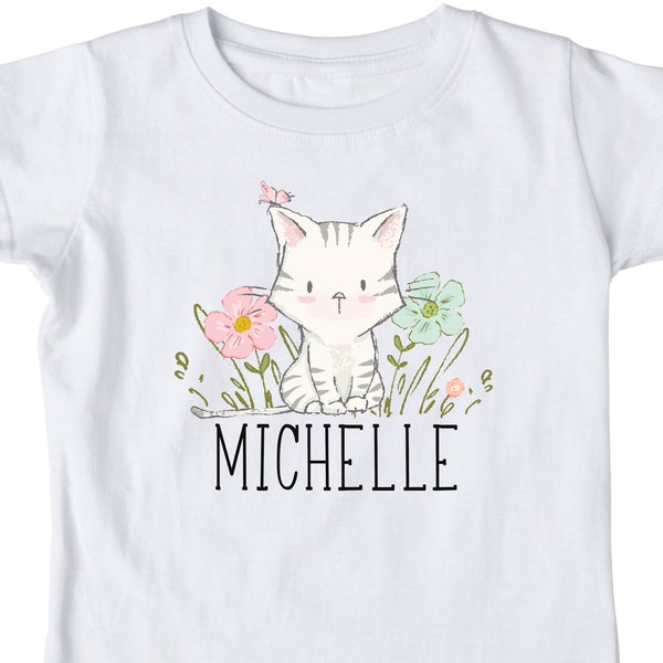Toddler Cat Shirt Etsy