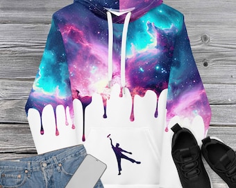 Galaxy Unisex Hoodie, Astronomy Shirt, Stargazing Gift, Starry, Celestial, Cosmic, Night Sky Shirt, Space Lover