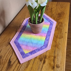 Easter Mini Table Topper - Rainbow/Purple/Pink