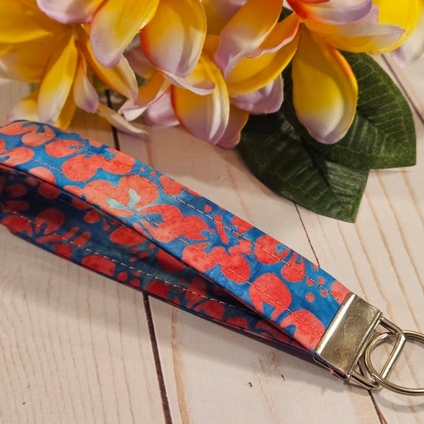 Hibiscus Flower Wristlet Keychain - Gift for Friends