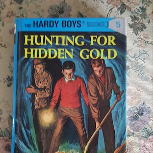 Vintage The Hardy Boys - Jagd nach verstecktem Gold #5 - Von Franklin W. Dixon - Boy es Reading