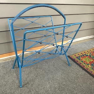 Vintage Mid Century - Magazine Rack - Vinyl Album Holder