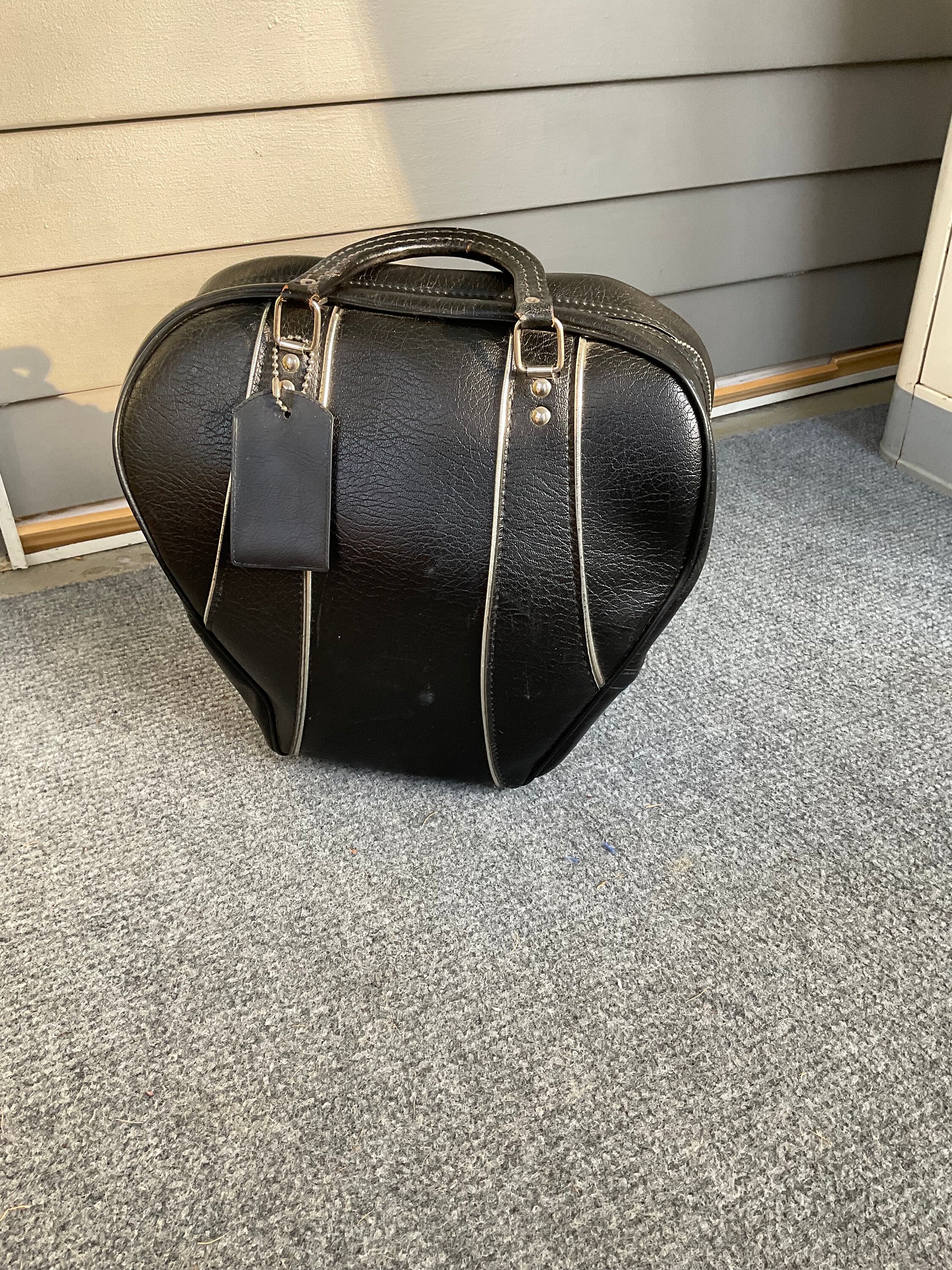 Vintage Bowling Ball Bag black 