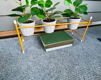 Vintage Book Rack- Mid Century - Plant holder - Book Shelf
