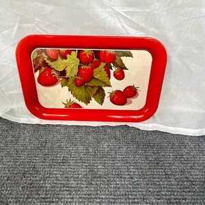 Vintage Mid Century-Floral Tray-Decorative Tray