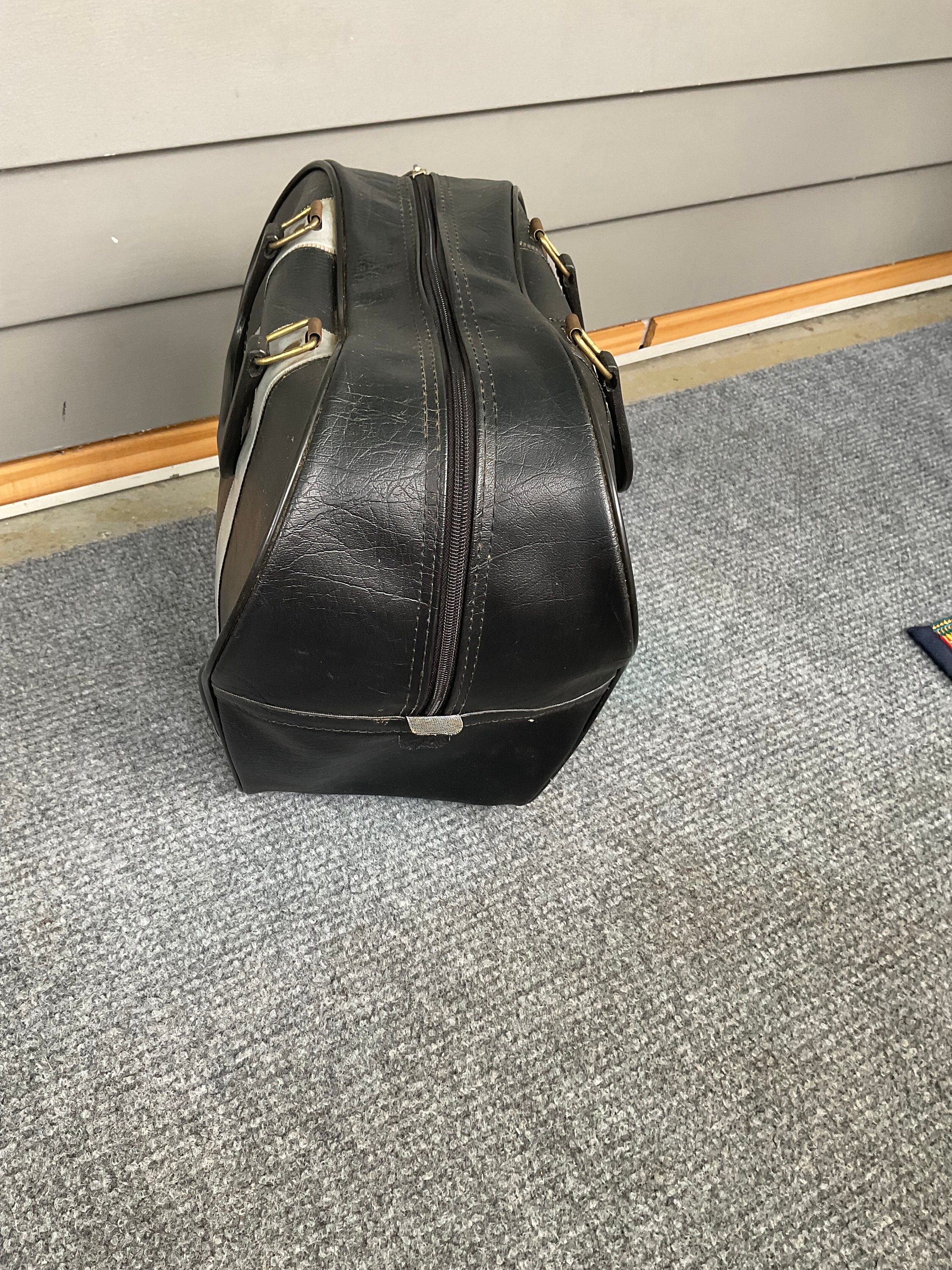 Vintage Bowling Ball Bag - Black - Etsy