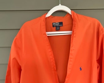 Vintage  Polo -Ralph Lauren Bathrobe -Dressing Gown - Lounge wear -Orange