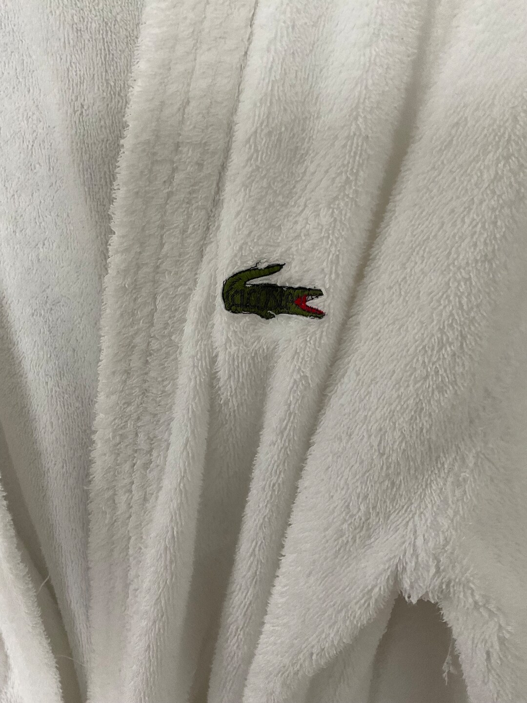 Peignoir Lacoste vintage Robe de chambre Logo crocodile Etsy Canada
